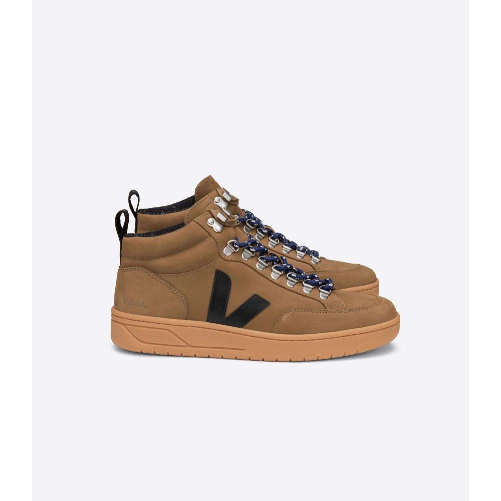 Men\'s Veja RORAIMA NUBUCK High Tops Coffee | SG 116QMA